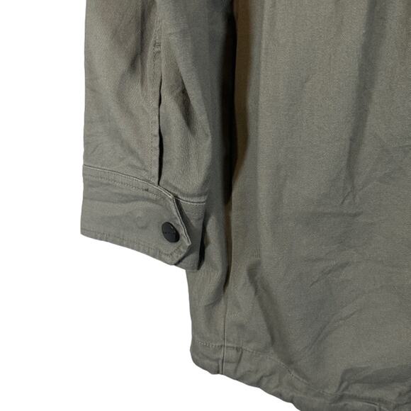 Sanctuary Gray Cotton Blend Casual Classic Full Zip Parka Jacket Women Sz M - Picture 11 of 12
